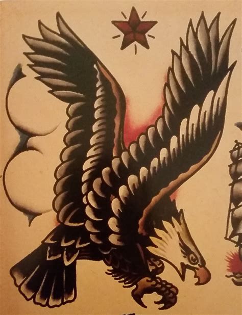 Sailor Jerry Eagle Tattoo Flash