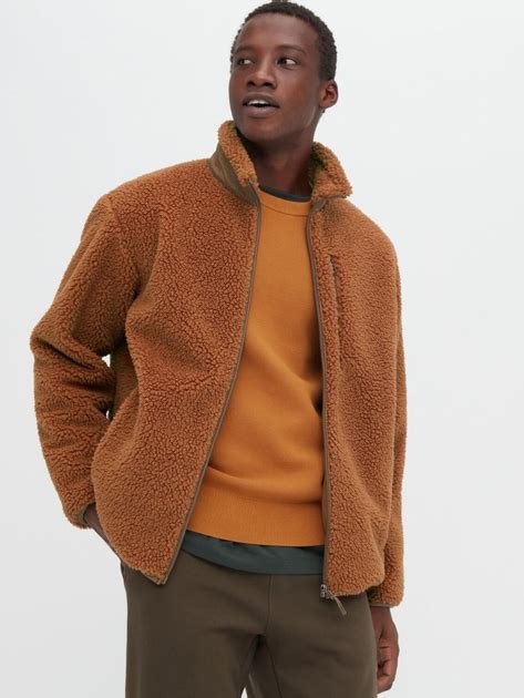 Куртка демисезонная Шерпа мужская Uniqlo 189893775 M Коричневая ...