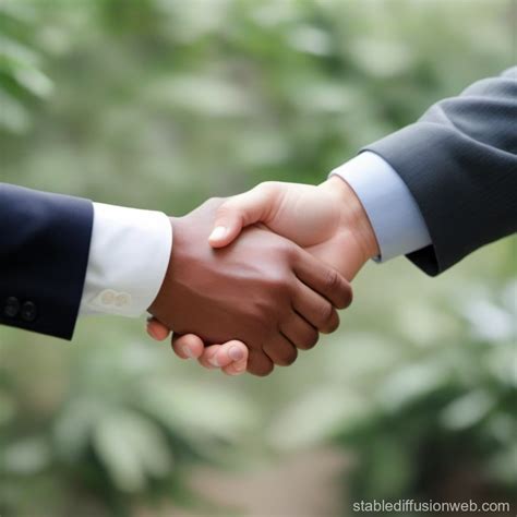 Two People Shaking Hands | Stable Diffusion Online