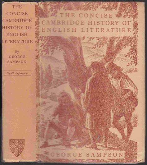 A Concise Cambridge History of English Literature von Sampson, George: (1949) | Graphem. Kunst ...