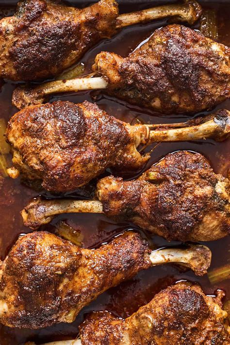 Juicy and Flavorful Roasted Turkey Legs {One-Pan Recipe} - Grandbaby Cakes