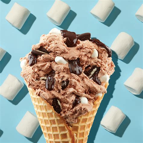 Cold Chocolate Ice Cream Six Pistachio And Chocolate Ice Cream Cones