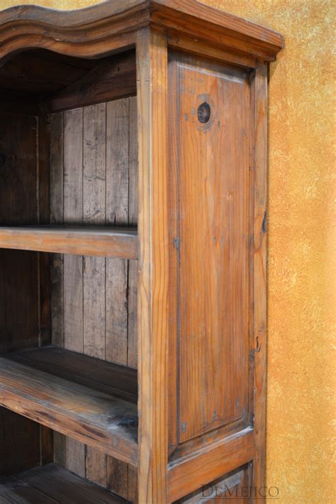 Librero Mediabos, Spanish Bookcase, Arched Bookcase, Pine Bookcase