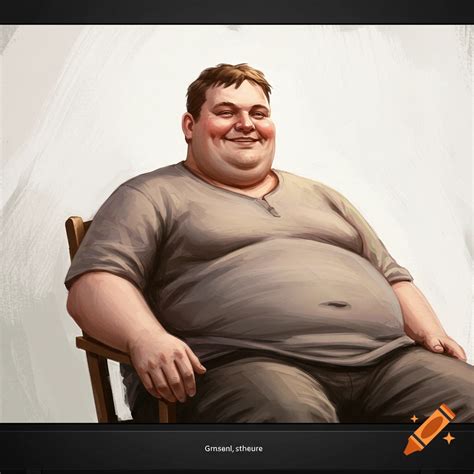 Humorous depiction of a chubby Discord moderator on Craiyon