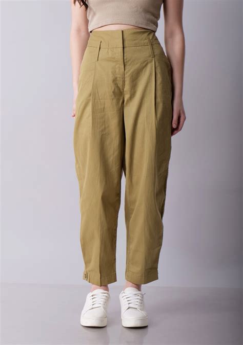 High Waisted Khaki Pants