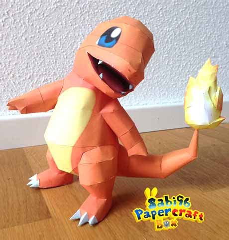 Pokemon: Charmander Papercraft | Paperized Crafts