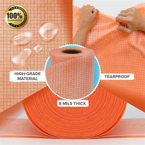 Buy Waterproofing Membrane 8mils Thick 108 Sq Ft Polyethylene Tile ...