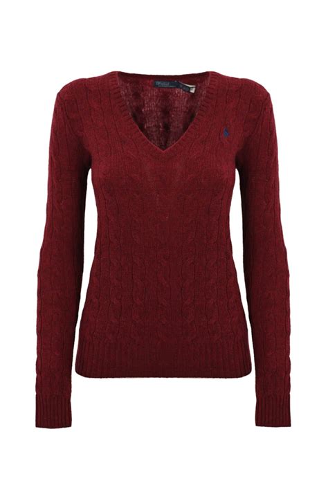 Best price on the market at italist | Polo Ralph Lauren Woven V-neck ...