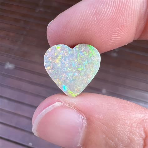 Natural 4.14 Ct Australian heart boulder opal mined by Sue Cooper For ...