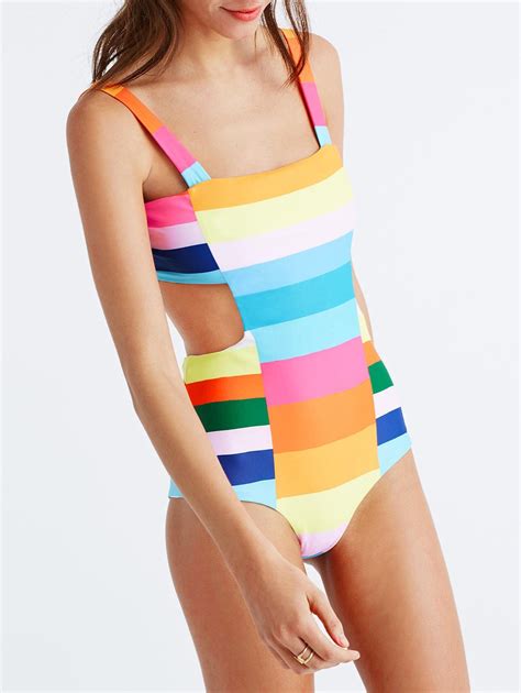 color block swimsuit one-piece - Pearlene Morley