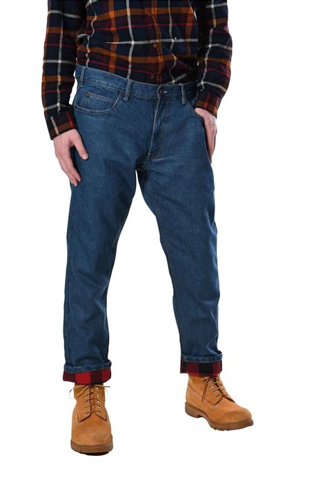 Men's Carpenter Style Flannel Lined Jeans - Walmart.com