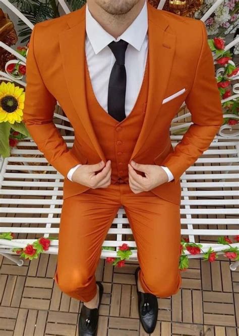 Orange Mens Slacks