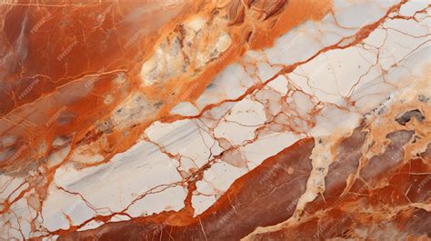 Premium Photo | Orange And White Marble Texture Uhd Image With ...