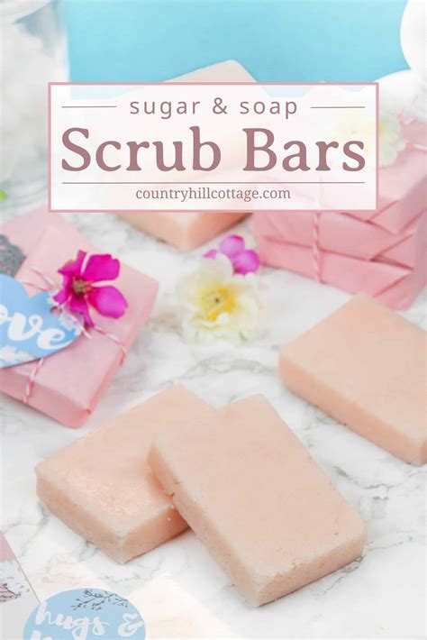 Sugar Soap Scrub Bars with Essential Oils