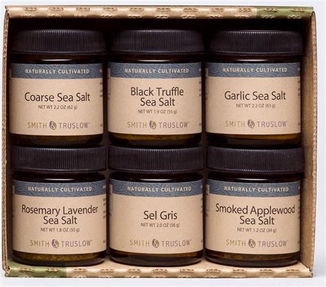 Amazon.com : Smith & Truslow Gourmet Seasoned Sea Salt Gift Set (6 Jar ...
