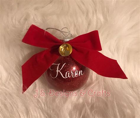Personalized Name Ornaments for Christmas Tree or Home Decor - Etsy