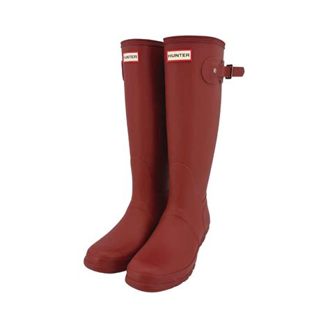Hunter Women’s Red Original Tall Rain Boots – CanadaWide Liquidations