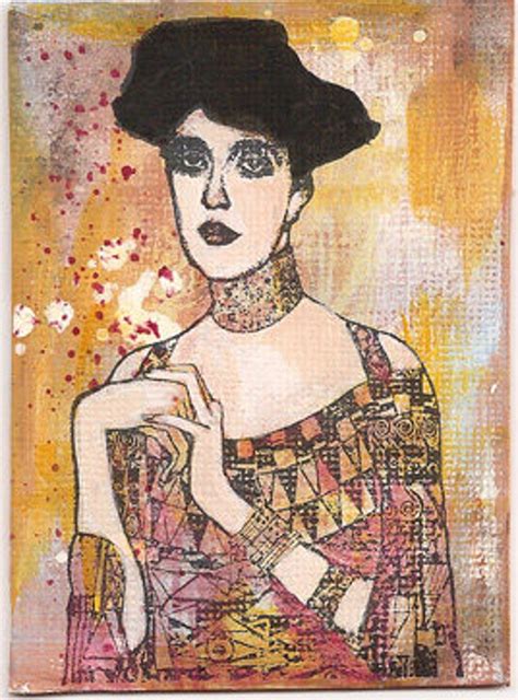 Adele by Gustav KLIMT CLING rubber STAMP by Cherry Pie R520 | Etsy