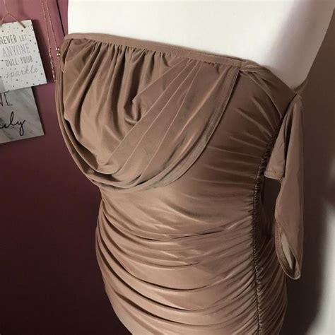 Women's Tan Dress | Depop