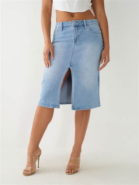 MIDI DENIM SKIRT