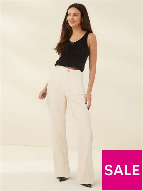 Women | Main Collection | Michelle Keegan | Wide Leg Jeans | High | Very