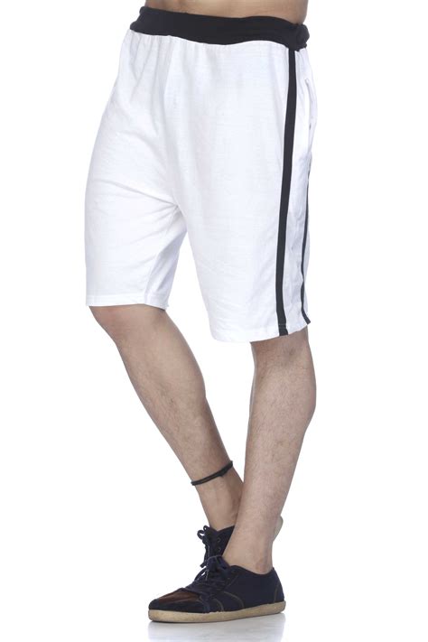 Buy Demokrazy Men's White Shorts Online @ ₹199 from ShopClues