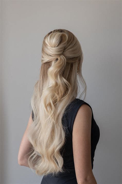 60 Second Half Up Half Down Hairstyle ️ Homecoming, Wedding Hair