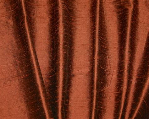 Custom Cinnamon Silk Dupioni Drapes