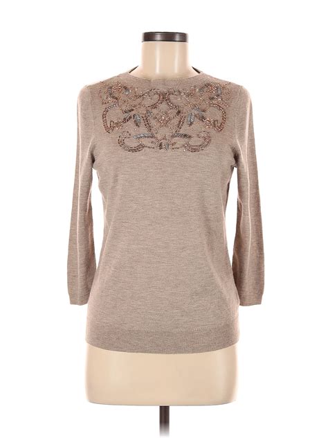 Talbots Marled Tan Pullover Sweater Size M - 75% off | ThredUp