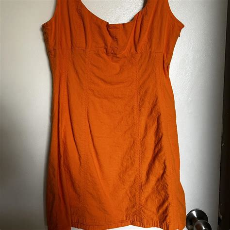 Urban Outfitters Women's Orange Dress | Depop