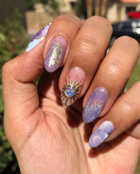 30+ Purple and Gold Nails that Make a Statement - Nail Designs Daily