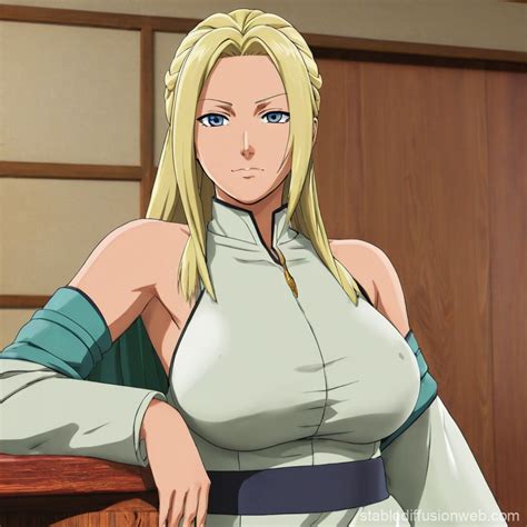 Tsunade in Adult Magazine | Stable Diffusion Online
