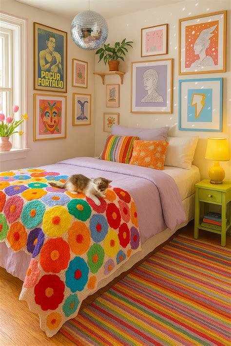 Colorful & Cozy Bedroom in 2025 | Colorful room decor, Bedroom decor ...