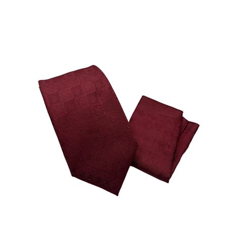 Wine Square Print Tie and Pocket Square | Suits.ie