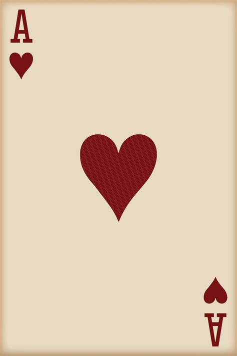 Ace of Hearts Playing Card Wall Art