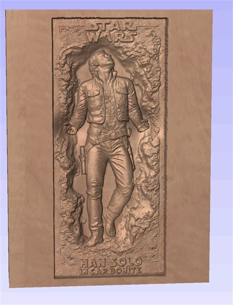 👾 Han Solo frozen in carbonite・ STL File for 3D printing and CNC ...