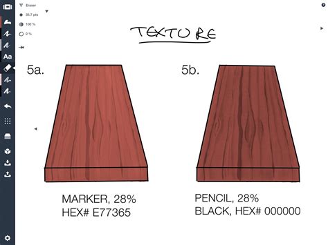 How to Draw Wood Textures • Concepts App • Infinite, Flexible Sketching