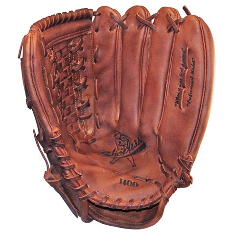 Shoeless Joe Mens 14 inch Softball Glove 1400BW (Right Hand Throw)