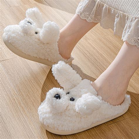Aueoeo House Slippers with Arch Support, Women's Cute Slippers Warm ...
