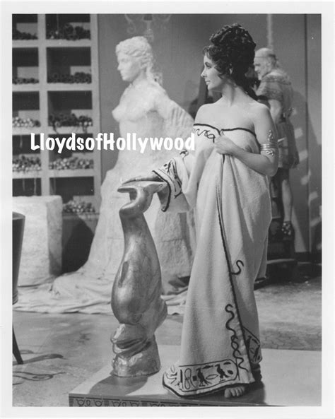 Elizabeth Taylor Cleopatra Her Nude Statue on Set Test Photograph 1962 ...