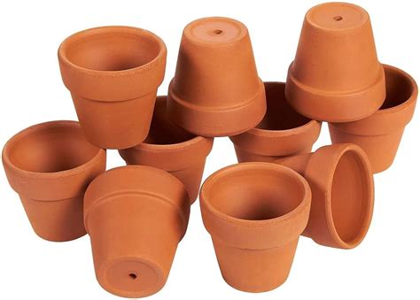 Green Thumbz Terracotta Plant Pots - 6.5cm x 16 Pack Small Terracotta ...