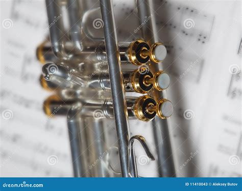 Part of trumpet stock image. Image of isolated, design - 11410043