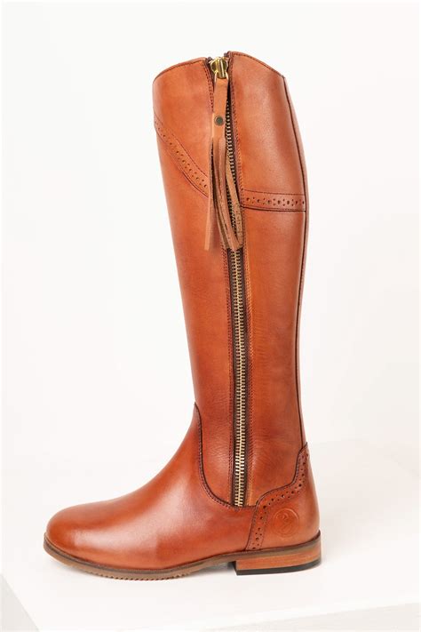 Womens Tan Leather Riding Boots UK | Rydale