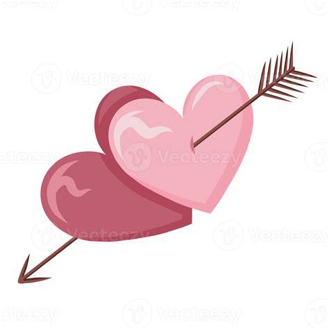 Heart shape isolated for Valentine's Day on a transparent background ...