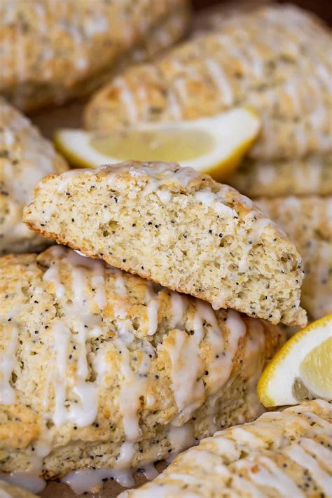Lemon Poppy Seed Scones - i am baker