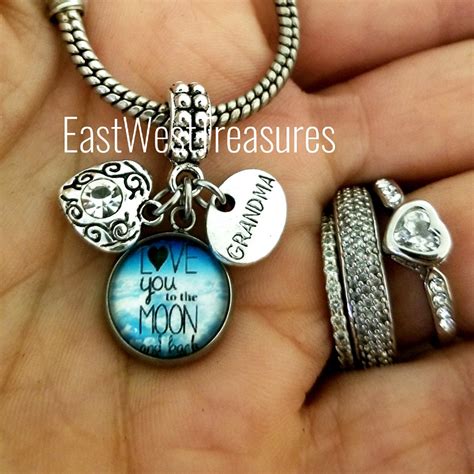 Grandmother Grandma Gift, Charm for Pandora, Bracelet Necklace Keychain ...