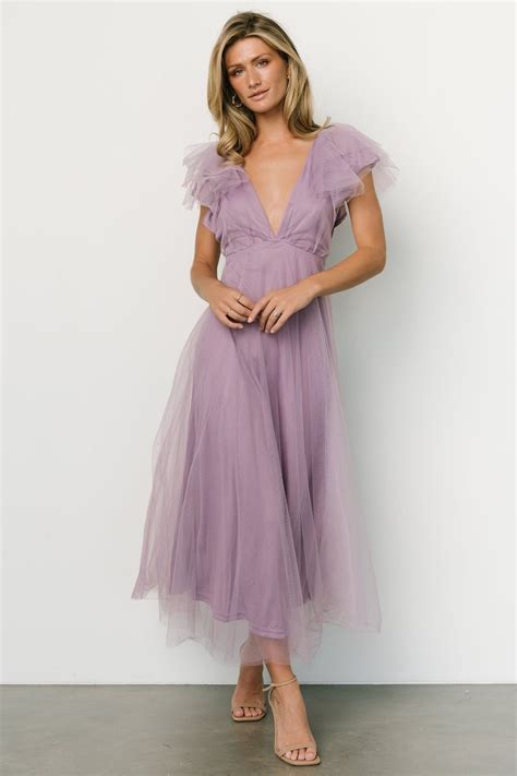 Lavender Wedding Guest Dress