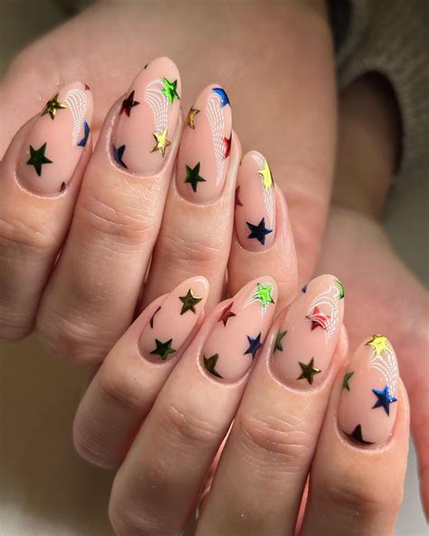 30 Amazing Star Nails to Inspire You | Christmas nails acrylic, Nail ...