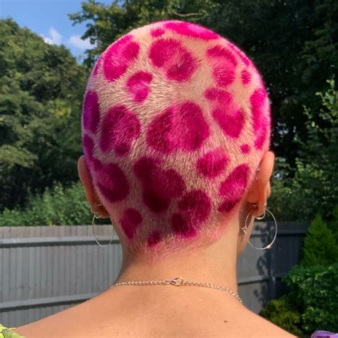Cheetah Print Hair Buzz Cut