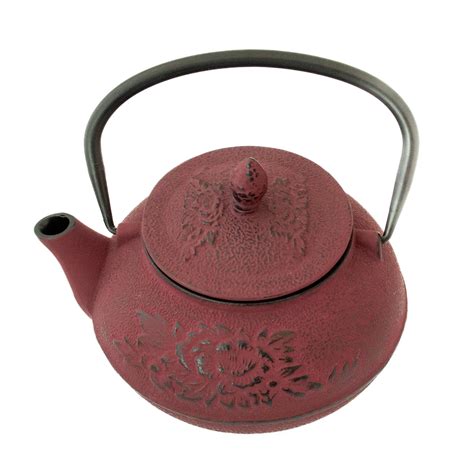 Cast Iron Teapot - Maroon – The Boulder Tea Company